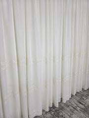 Perdea Liora crem cu broderie material plin ca textura tip in
