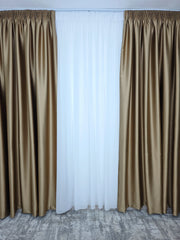 Draperie Paris blackout 100% opacă pe culoarea caramel