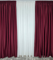 Draperie simpla bordo blackout 98%