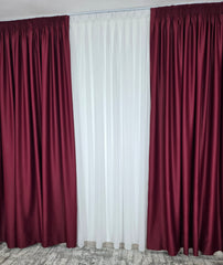 Draperie simpla bordo blackout 98%