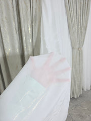 Colectia Venetia: perdea din matase cu insertii aurii varianta 3 si draperie din catifea cu insertii aurii - Ivoire