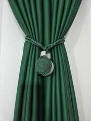 Set magneti cu fir lung, verde smarald material textil(2bucati)