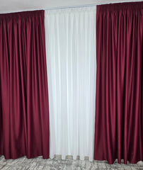Draperie simpla bordo blackout 98%