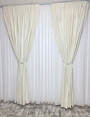 Black Friday Draperie Ivoire Din Catifea 70% Blackout