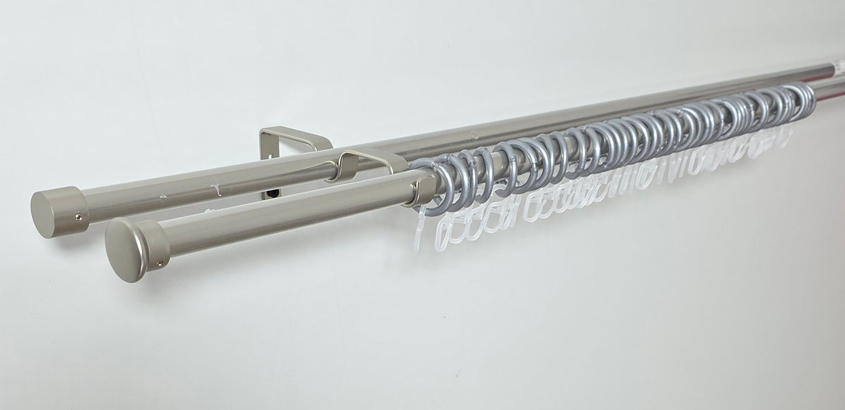 Galerie America metal pentru perdea si draperie, grosime de 19mm, accesorii incluse