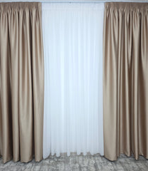 Draperie Paris blackout 100% opacă pe culoarea capucino
