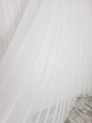 Perdea Olivia albă cu sidef, material plin ca textura