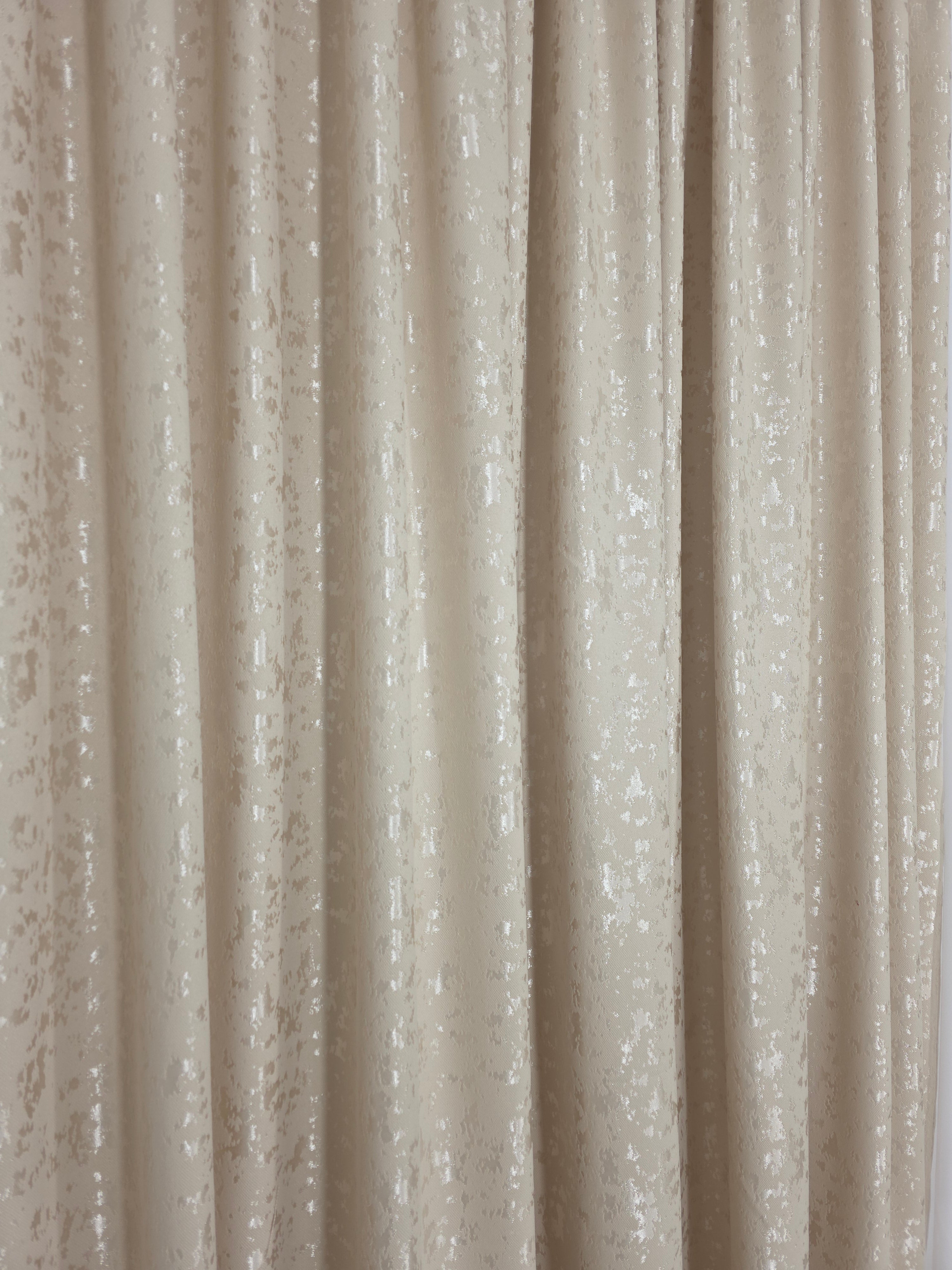 Set Los Angeles Crem: Perdea alba simpla si Draperie tip nisip