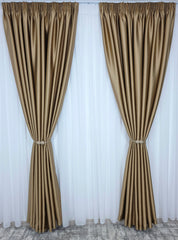 Draperie Paris blackout 100% opacă pe culoarea caramel
