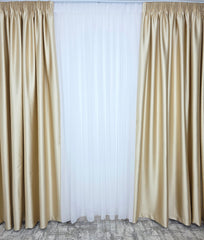 Draperie Paris blackout 100% opaca pe culoarea crem-auriu