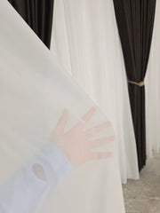 Jorjet Ivoire din material plin ca textura, moale si placut la atingere