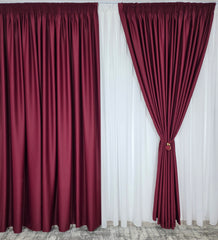 Draperie simpla bordo blackout 98%