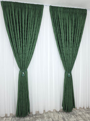 Colectia Decorativa: Perdea alba simpla voal Si Draperie Tip Decorativă Verde Smarald