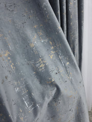 Draperie Pandantiv Catifea Gri Inchis Cu Insertii