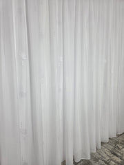 Perdea Alina alba material plin ca textura tip in