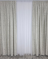 Draperie Pandantiv Catifea Crem Cu Insertii