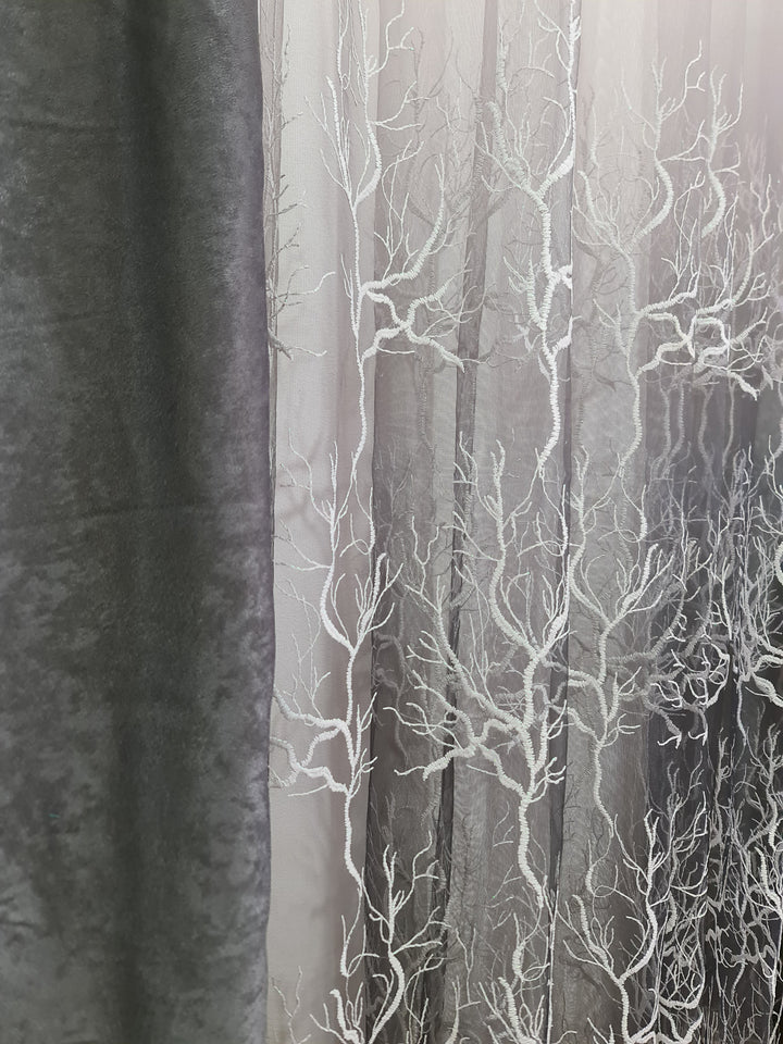 Perdea din tul in degrade gri, model Sima - CASABLANCA Perdea din tul in degrade gri, model Sima Casa Blanca Curtains & Drapes 50.00 CASABLANCA  CASABLANCA