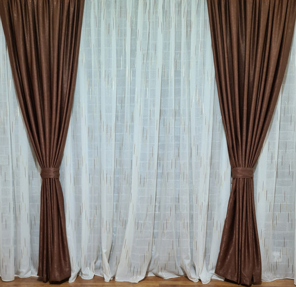 Draperie maro pecan - CASABLANCA Draperie maro pecan Casa Blanca Curtains & Drapes 45.00 CASABLANCA  CASABLANCA