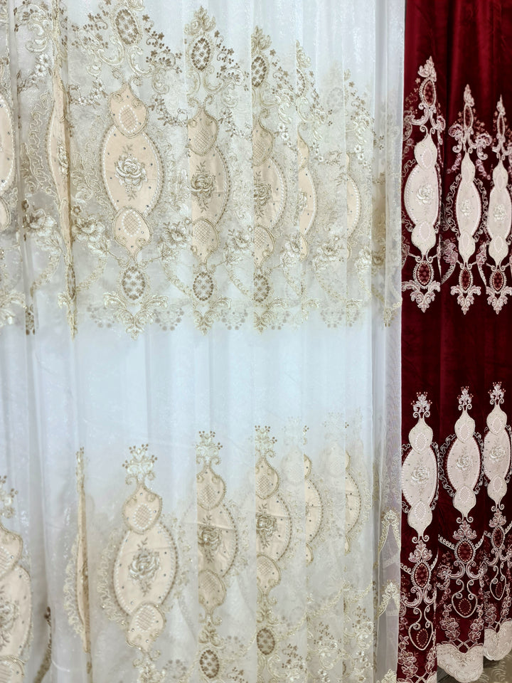 Set perdea si draperie Adelina - CASABLANCA Set perdea si draperie Adelina Casa Blanca Curtains & Drapes 840.00 CASABLANCA  CASABLANCA