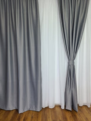 Draperie blackout simpla gri mediu - CASABLANCA Draperie blackout simpla gri mediu Casa Blanca Curtains & Drapes 50.00 CASABLANCA  CASABLANCA