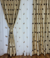 Draperie blackout crem maro fluturi - CASABLANCA Draperie blackout crem maro fluturi CASABLANCA  45.00 CASABLANCA  CASABLANCA