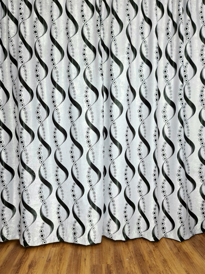 Draperie forme geometrice blackout gri cu negru model Gimi - CASABLANCA Draperie forme geometrice blackout gri cu negru model Gimi CASABLANCA Curtains & Drapes 45.00 CASABLANCA  CASABLANCA