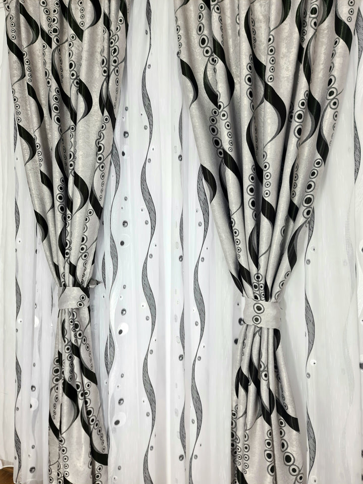 Set Perdea si Draperie Gimi - CASABLANCA Set Perdea si Draperie Gimi Casa Blanca Curtains & Drapes 330.00 CASABLANCA  CASABLANCA