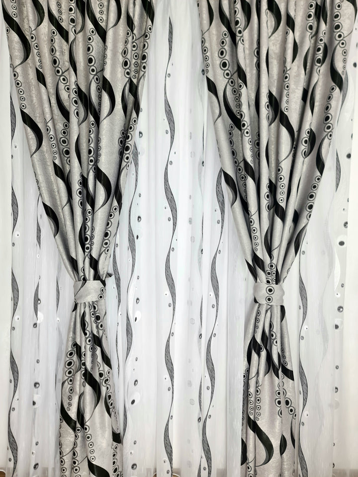Set Perdea si Draperie Gimi - CASABLANCA Set Perdea si Draperie Gimi Casa Blanca Curtains & Drapes 330.00 CASABLANCA  CASABLANCA