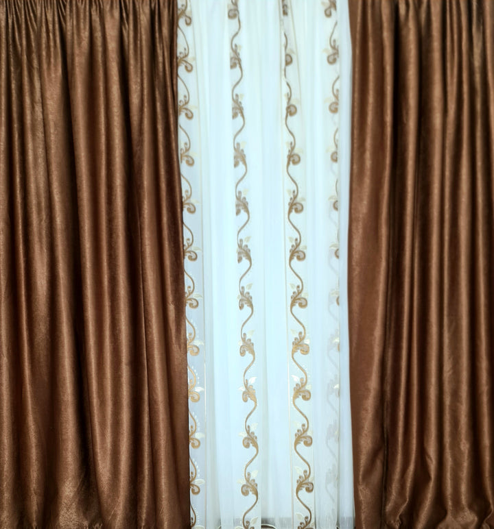 Set Perdea si Draperie Petronela - CASABLANCA Set Perdea si Draperie Petronela Casa Blanca Curtains & Drapes 330.00 CASABLANCA  CASABLANCA