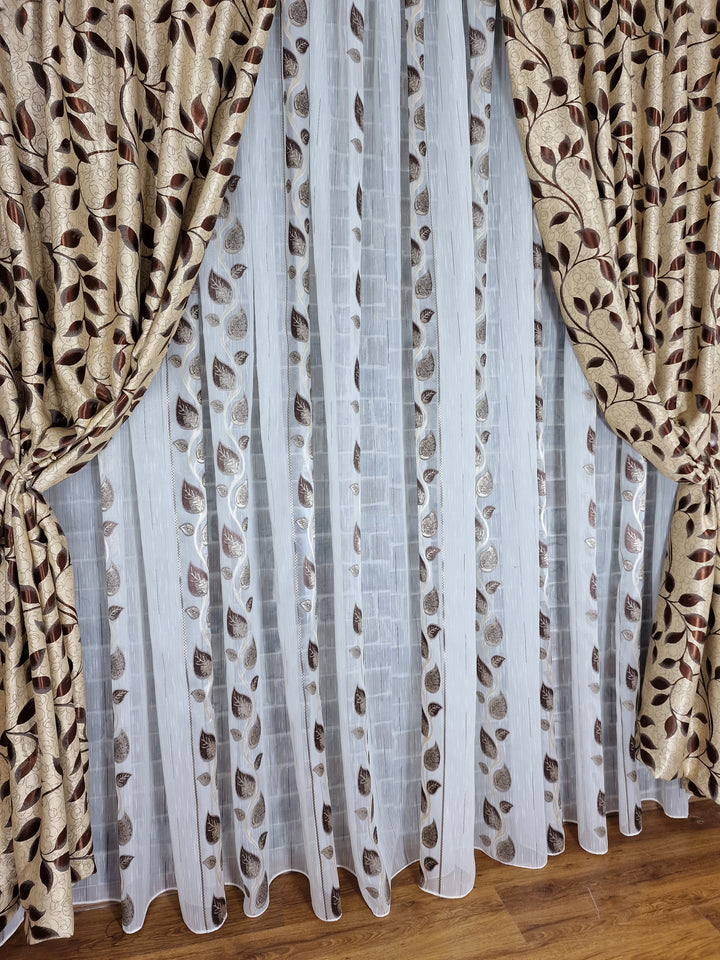 Set Perdea si Draperie Calin - CASABLANCA Set Perdea si Draperie Calin Casa Blanca Curtains & Drapes 330.00 CASABLANCA  CASABLANCA