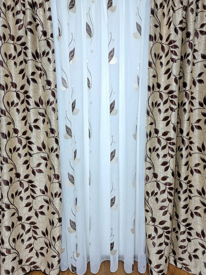 Set Perdea si Draperie Eliza - CASABLANCA Set Perdea si Draperie Eliza Casa Blanca Curtains & Drapes 330.00 CASABLANCA  CASABLANCA