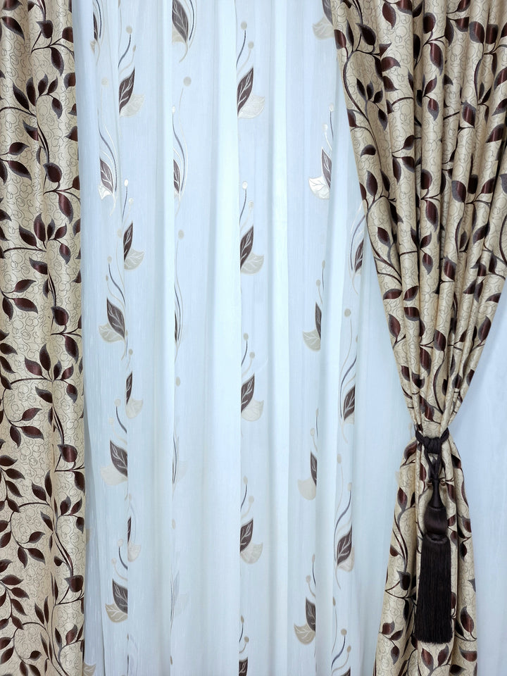 Set Perdea si Draperie Eliza - CASABLANCA Set Perdea si Draperie Eliza Casa Blanca Curtains & Drapes 330.00 CASABLANCA  CASABLANCA