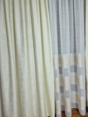 Draperie ivory texturată cu aspect de vopsea decorativă - CASABLANCA Draperie ivory texturată cu aspect de vopsea decorativă Casa Blanca Curtains & Drapes 55.00 CASABLANCA  CASABLANCA