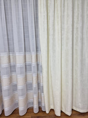 Draperie ivory texturată cu aspect de vopsea decorativă - CASABLANCA Draperie ivory texturată cu aspect de vopsea decorativă Casa Blanca Curtains & Drapes 55.00 CASABLANCA  CASABLANCA