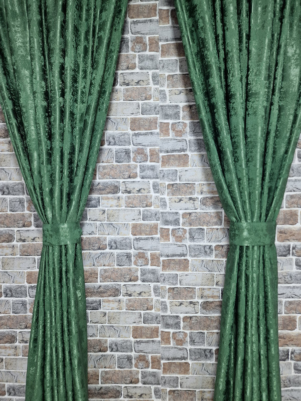 Draperie verde texturată cu aspect de vopsea decorativă - CASABLANCA Draperie verde texturată cu aspect de vopsea decorativă Casa Blanca Curtains & Drapes 55.00 CASABLANCA  CASABLANCA