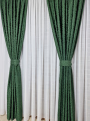 Set perdea din matase alba si draperie decorativa verde smarald - CASABLANCA Set perdea din matase alba si draperie decorativa verde smarald Casa Blanca Curtains & Drapes 400.00 CASABLANCA  CASABLANCA