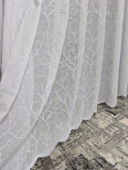 Perdea alba model crenguțe, confecționată din in, material plin ca textura - CASABLANCA Perdea alba model crenguțe, confecționată din in, material plin ca textura Casa Blanca Curtains & Drapes 60.00 CASABLANCA  CASABLANCA