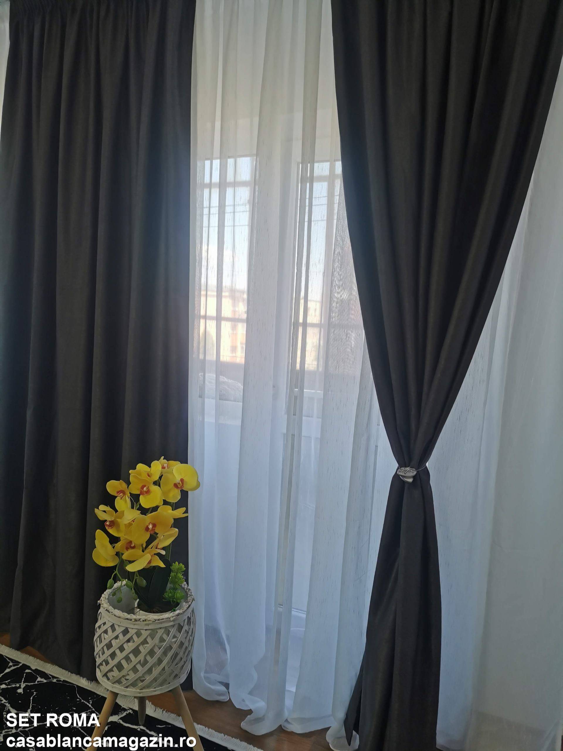 Set perdea si draperie Roma - CASABLANCA Set perdea si draperie Roma Casa Blanca Curtains & Drapes 325.00 CASABLANCA  CASABLANCA