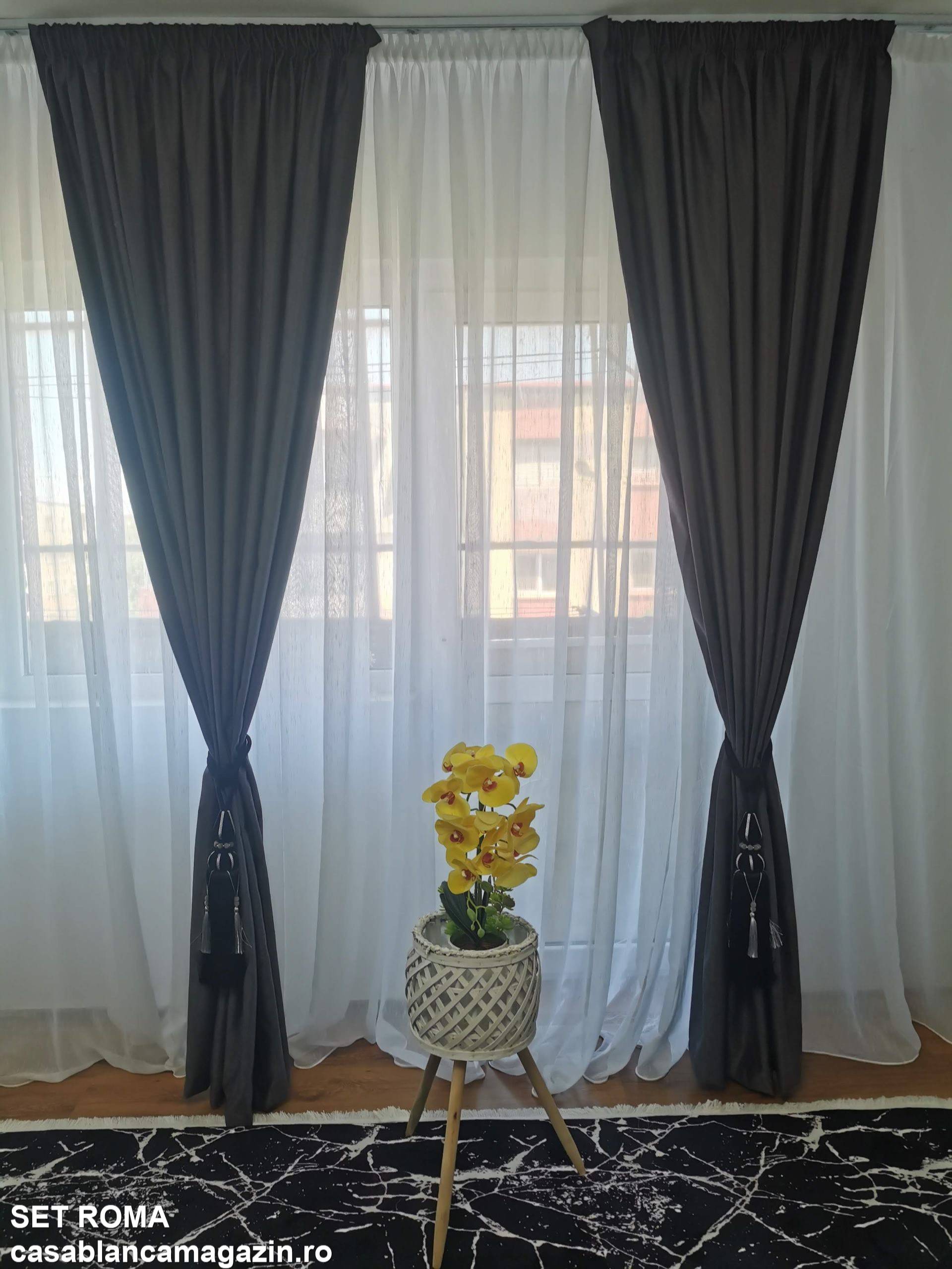 Set perdea si draperie Roma - CASABLANCA Set perdea si draperie Roma Casa Blanca Curtains & Drapes 325.00 CASABLANCA  CASABLANCA