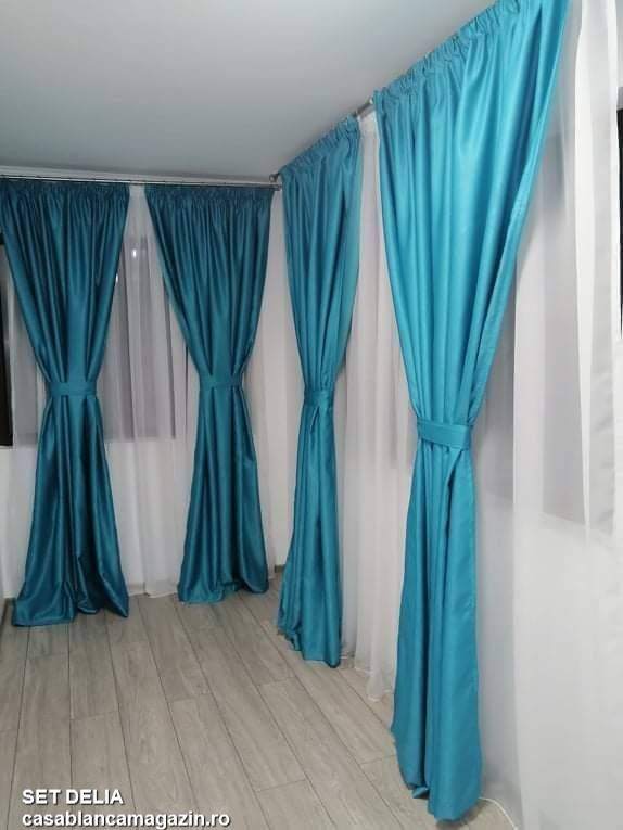 Set perdea si draperie Delia - CASABLANCA Set perdea si draperie Delia Casa Blanca Curtains & Drapes 310.00 CASABLANCA  CASABLANCA
