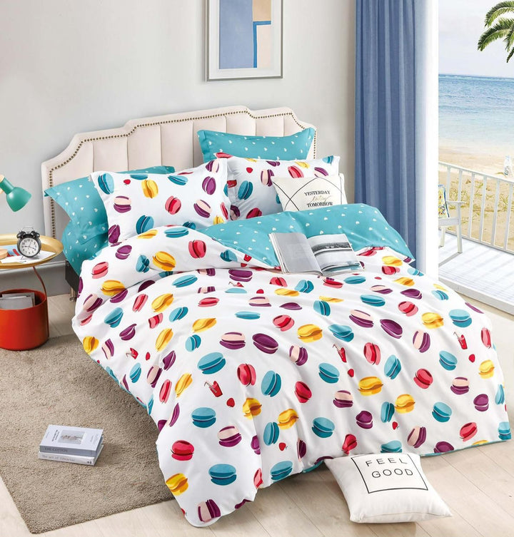 Lenjerie cu elastic de pat dublu, bumbac finet, 6 piese, Cod: JD178 - CASABLANCA Lenjerie cu elastic de pat dublu, bumbac finet, 6 piese, Cod: JD178 Casa Blanca Bed Sheets 130.00 CASABLANCA  CASABLANCA