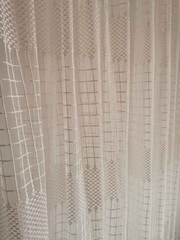 Perdea din tul cu broderie crem - CASABLANCA Perdea din tul cu broderie crem Casa Blanca Curtains & Drapes 85.00 CASABLANCA  CASABLANCA