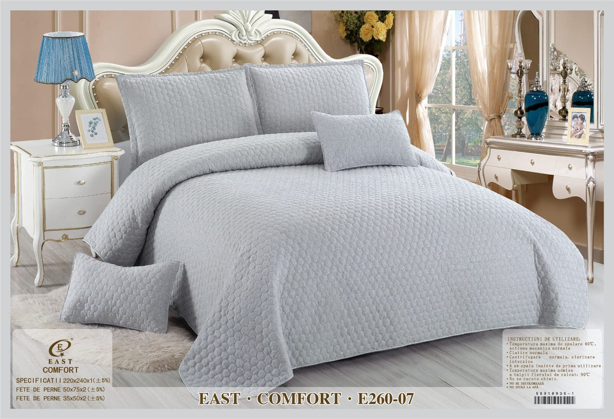 Set Cuvertura Pat Matlasata Bumbac + 4 fete perna E33 - CASABLANCA Set Cuvertura Pat Matlasata Bumbac + 4 fete perna E33 Casa Blanca Bed Sheets 160.00 CASABLANCA  CASABLANCA